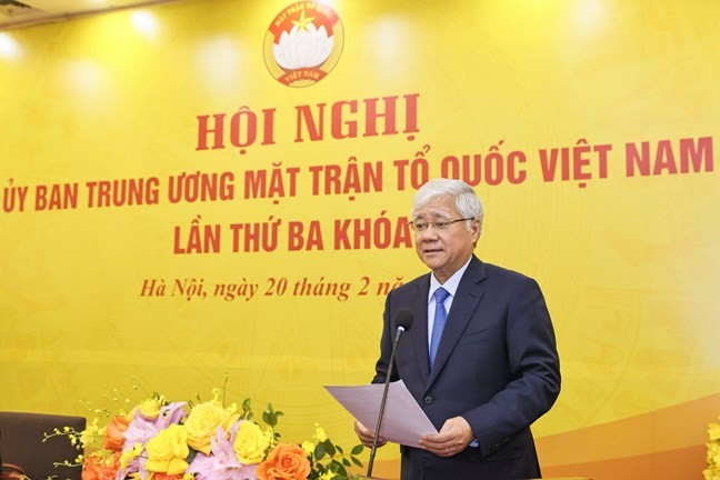 Hội nghị lần thứ ba khóa X Ủy ban Trung ương MTTQ Việt Nam: Bàn các nội dung triển khai toàn khóa