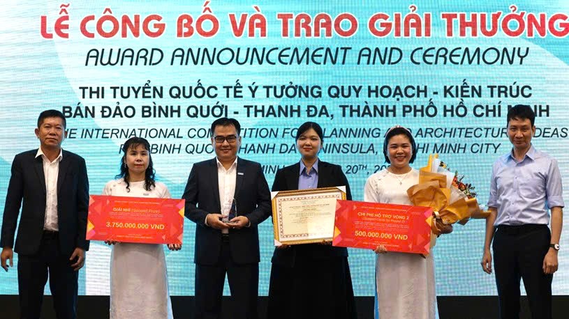 Trao giải thưởng thi tuyển quốc tế ý tưởng quy hoạch kiến trúc bán đảo Bình Quới - Thanh Đa