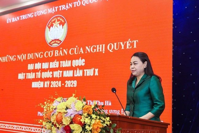 Quán triệt, triển khai thực hiện Nghị quyết Đại hội đại biểu toàn quốc MTTQ Việt Nam lần thứ X