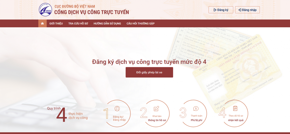 Hướng dẫn đổi giấy phép lái xe trực tuyến tại nhà