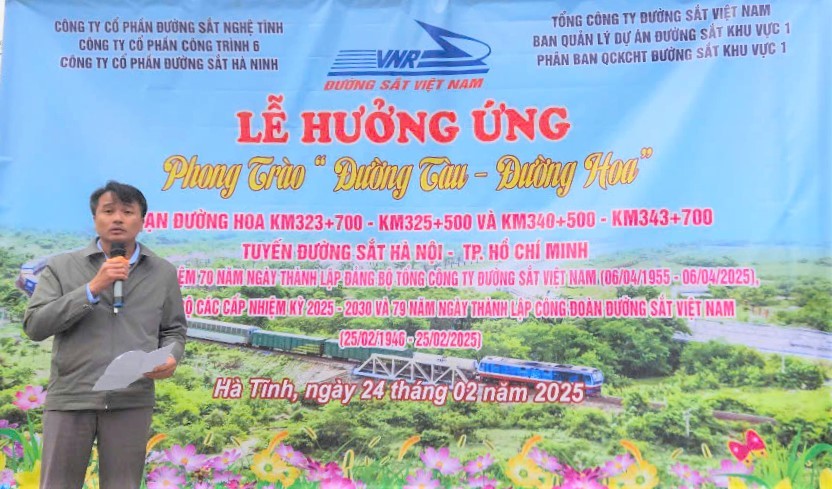 Hưởng ứng phong trào “Đường tàu - Đường hoa” chào mừng 70 năm ngày thành lập Đảng bộ Tổng Công ty ĐSVN