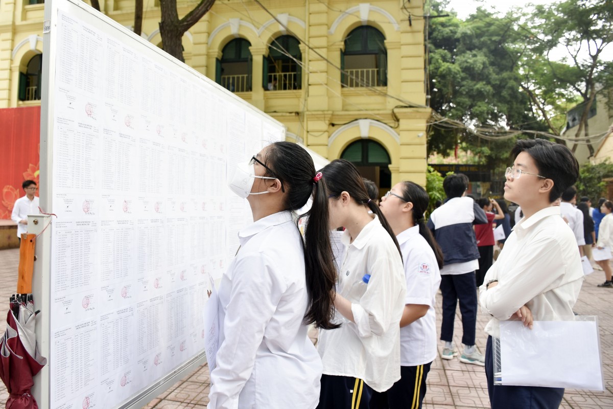 Thí sinh Hà Nội tham dự kỳ thi tuyển sinh vào lớp 10 năm học 2024 - 2025.