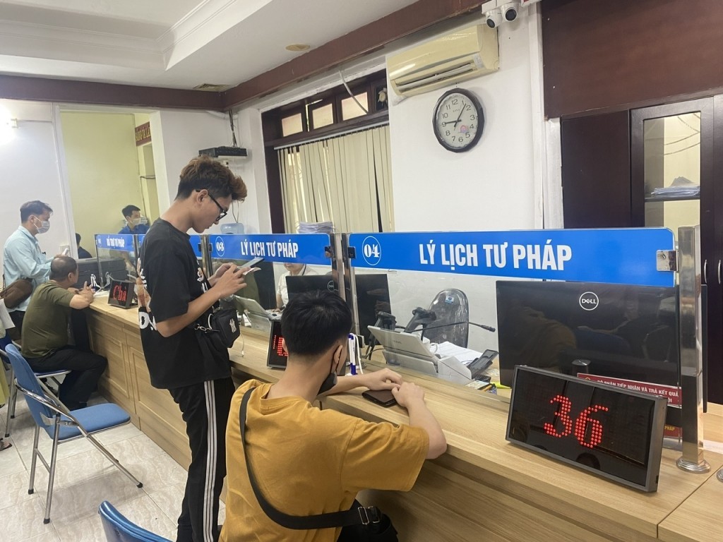 Từ 1/3, nộp hồ sơ cấp Phiếu lý lịch tư pháp trực tiếp tại số 13 phố Hàn Thuyên