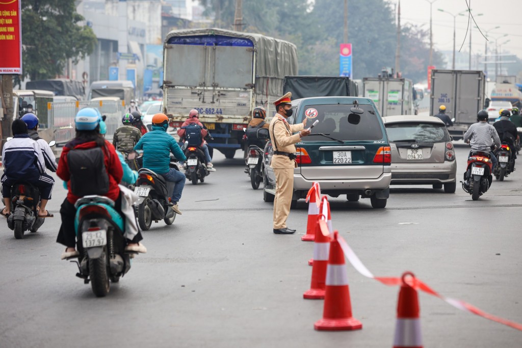 Điều chỉnh giao thông trên nhiều nút giao quan trọng ở quận Nam Từ Liêm