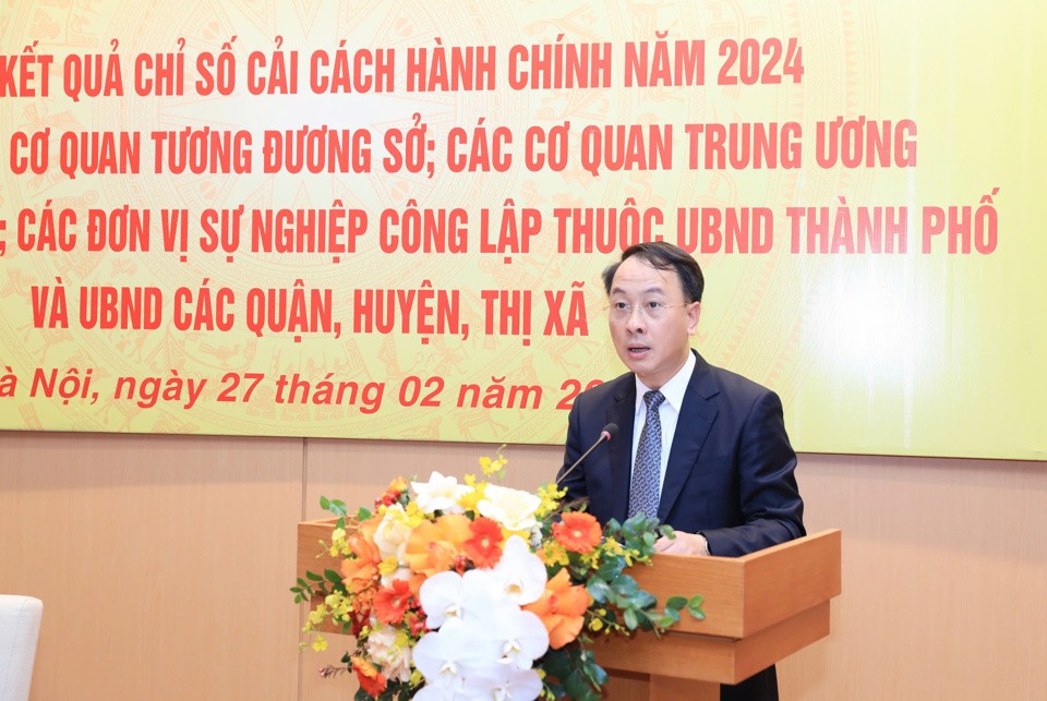 Hà Nội: Sở Nội vụ và quận Long Biên dẫn đầu chỉ số cải cách hành chính năm 2024