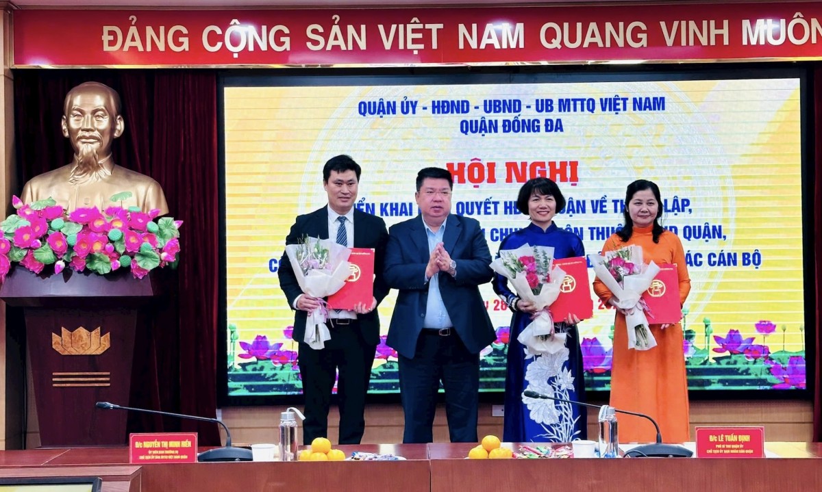 Sau sắp xếp, UBND quận Đống Đa còn 10 phòng chuyên môn