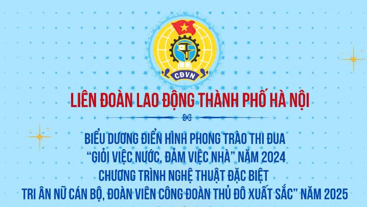 Infographic: LĐLĐ thành phố Hà Nội biểu dương điển hình trong phong trào thi đua “Giỏi việc nước, đảm việc nhà” năm 2024