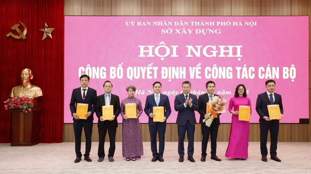 Sở Xây dựng Hà Nội bổ nhiệm các chức danh quản lý sau khi sáp nhập