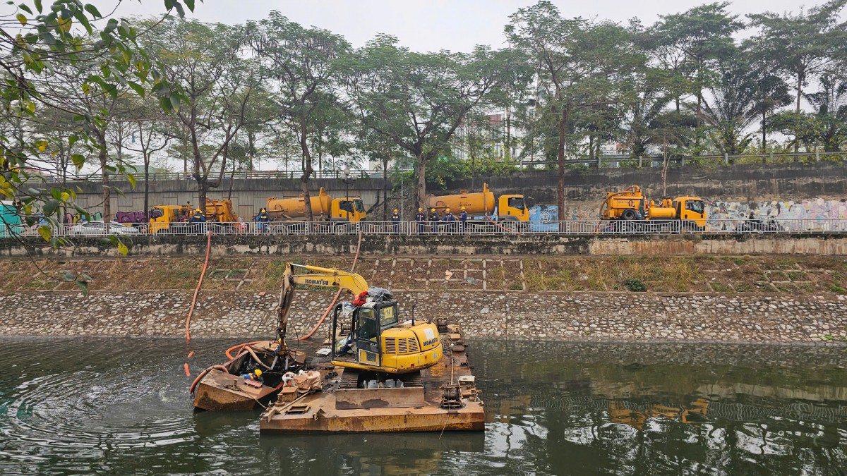 “Nắn” dòng nước thải sau xử lý để bổ cập nước cho sông Tô Lịch