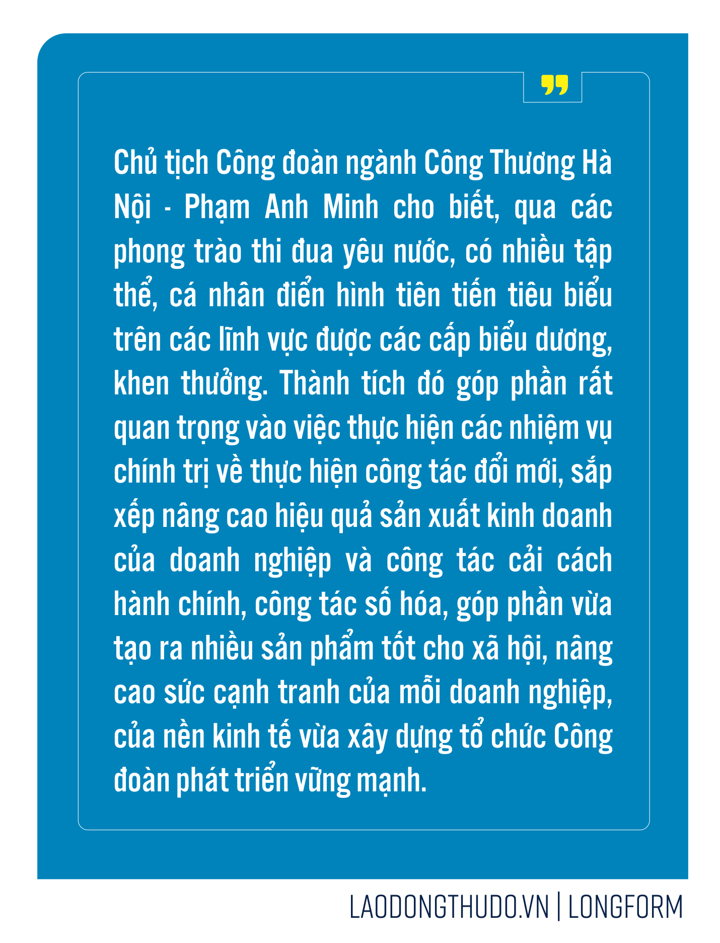 Phát huy vai trò là đại diện tin cậy của người lao động