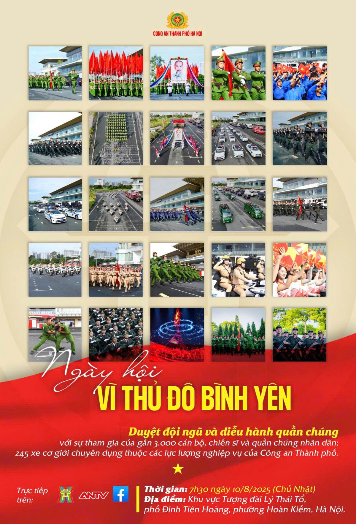 Ngày hội “Vì Thủ đô bình yên”: Chương trình ý nghĩa hướng tới kỷ niệm 80 năm Cách mạng tháng Tám và Quốc khánh 2/9