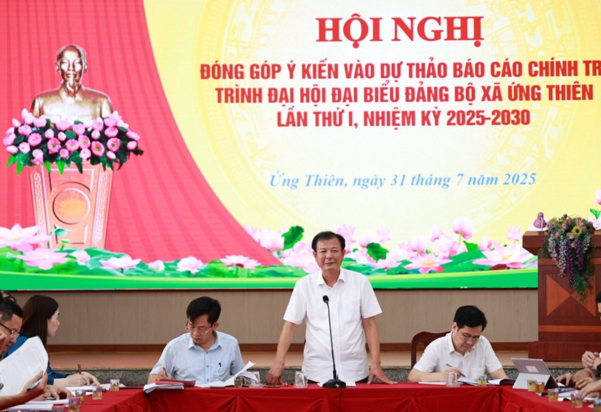 Xã Ứng Thiên: Tăng tốc chuyển đổi số, tạo nền móng vững chắc cho sự phát triển đột phá