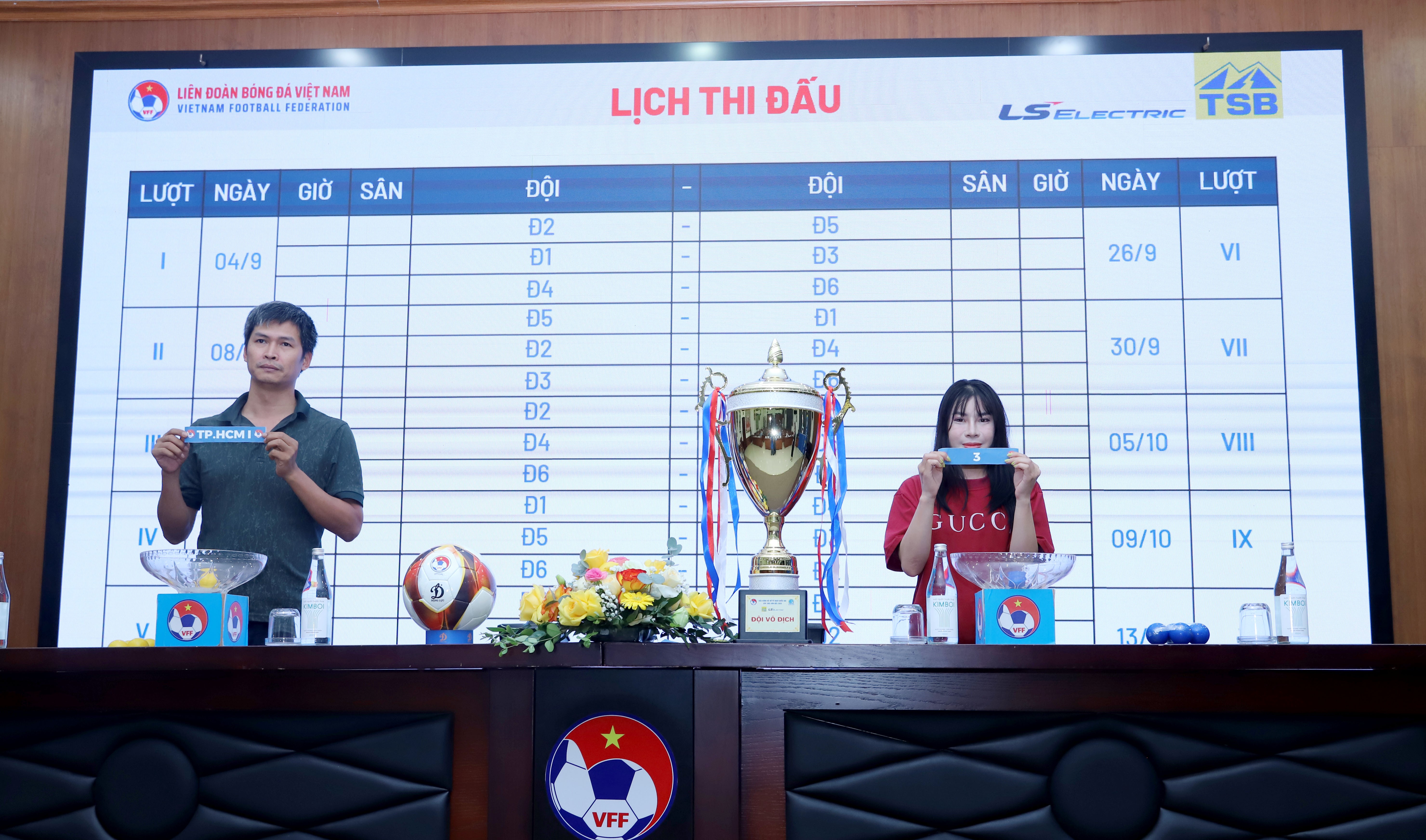 Bốc thăm xếp lịch thi đấu Giải bóng đá nữ Vô địch quốc gia - Cúp Thái Sơn Bắc 2025