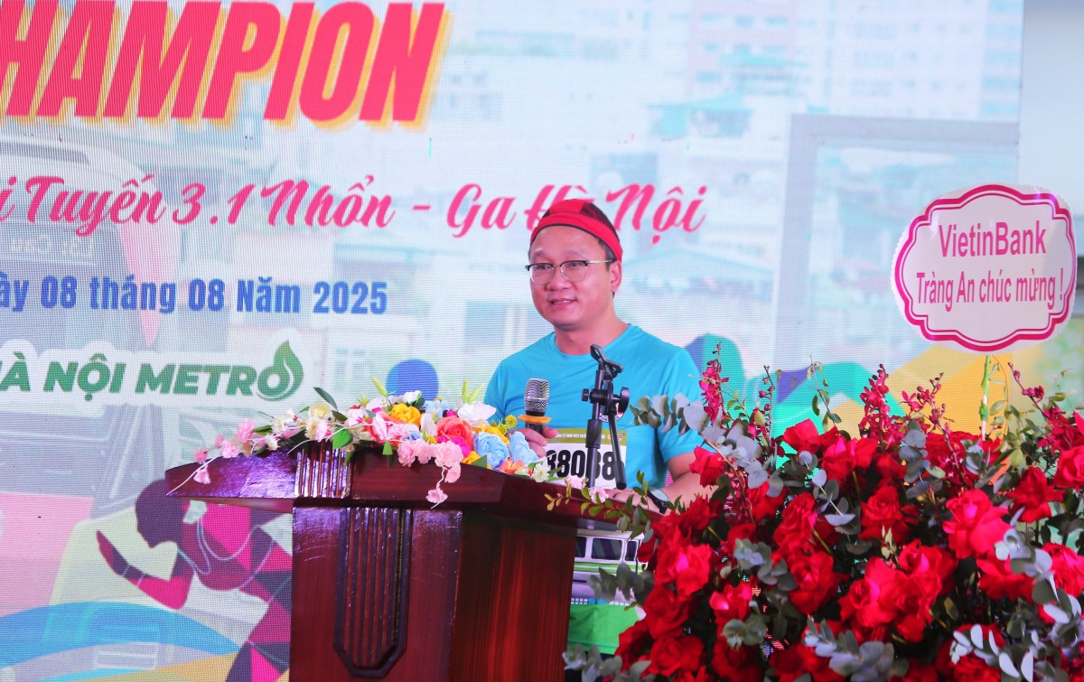 Phát động Giải chạy bộ chào mừng 1 năm vận hành tuyến metro Nhổn - Ga Hà Nội Phát động Giải chạy bộ chào mừng 1 năm vận hành tuyến metro Nhổn - Ga Hà Nội