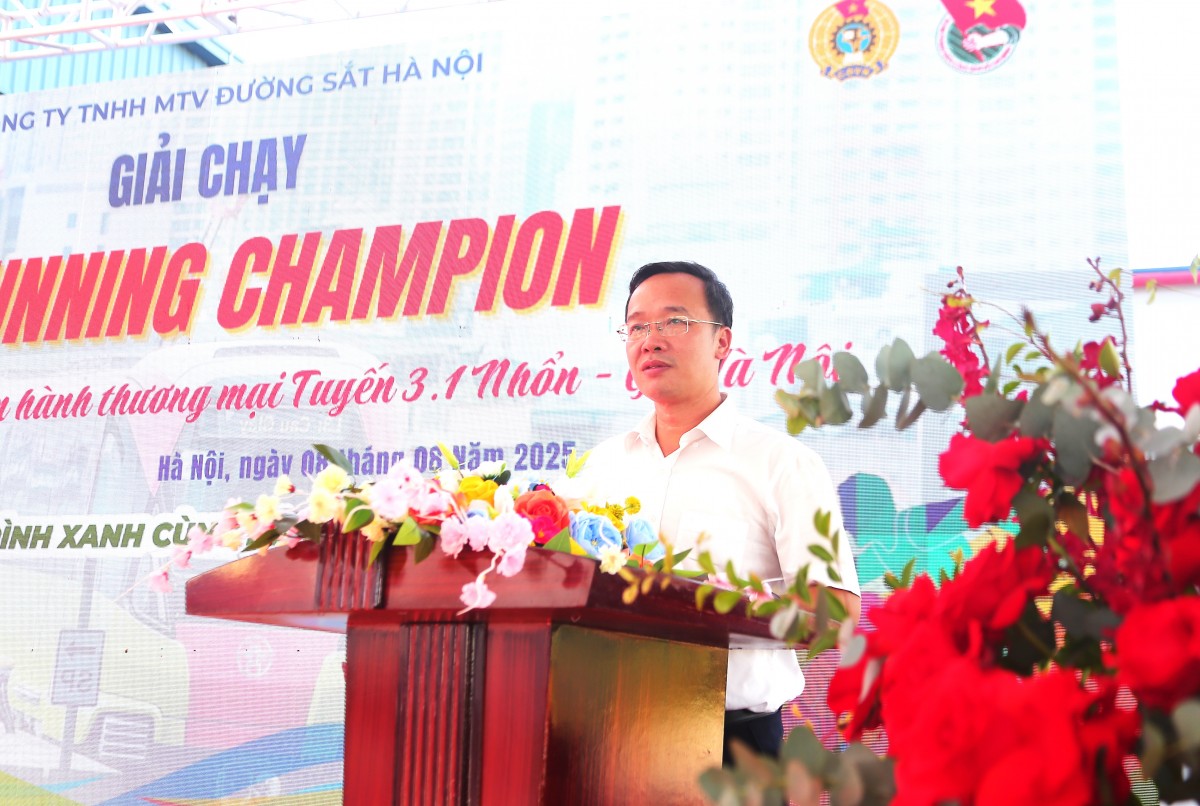 Phát động Giải chạy bộ chào mừng 1 năm vận hành tuyến metro Nhổn - Ga Hà Nội Phát động Giải chạy bộ chào mừng 1 năm vận hành tuyến metro Nhổn - Ga Hà Nội