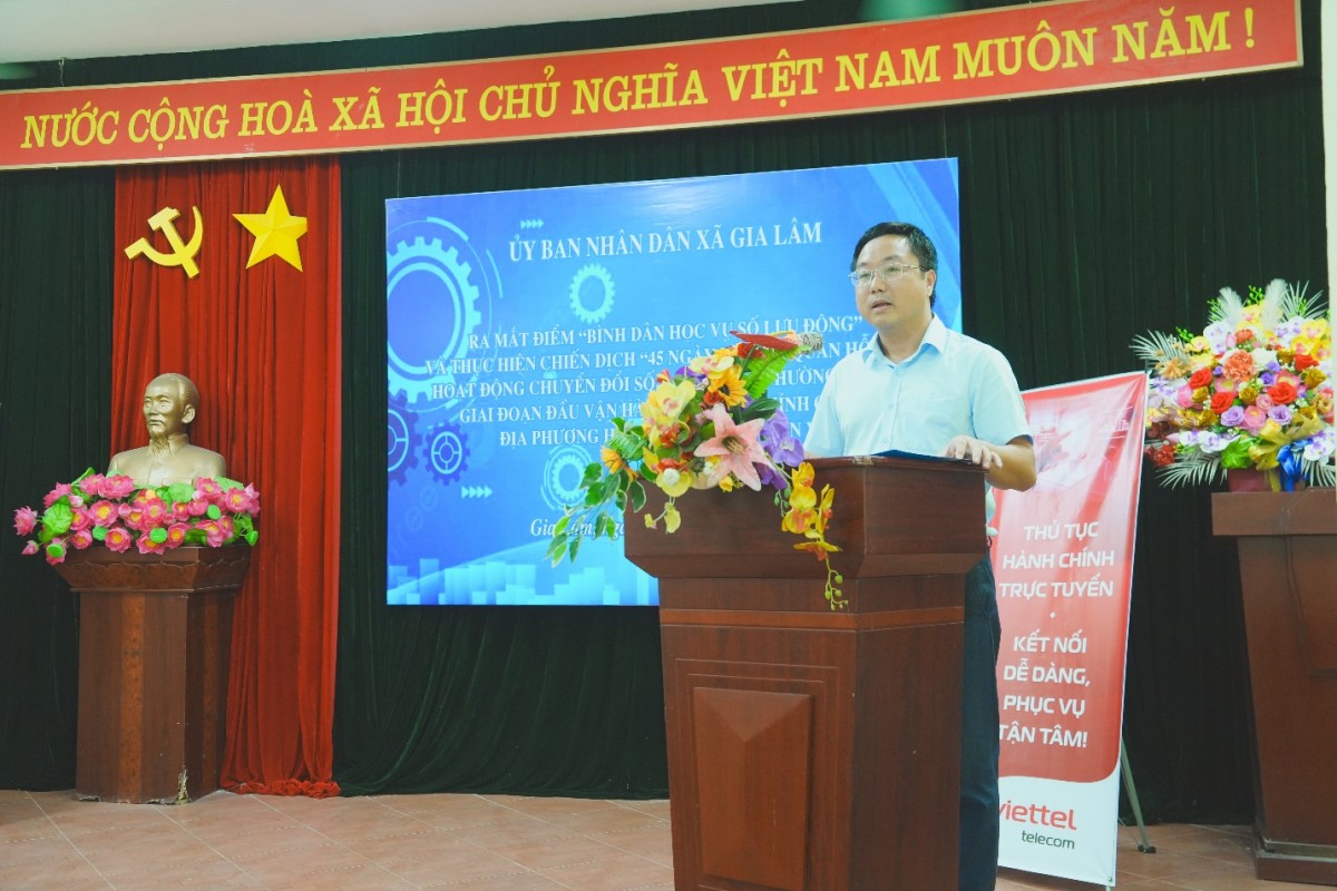 Gia Lâm giúp người dân tiếp cận và sử sụng thành thạo kỹ năng số