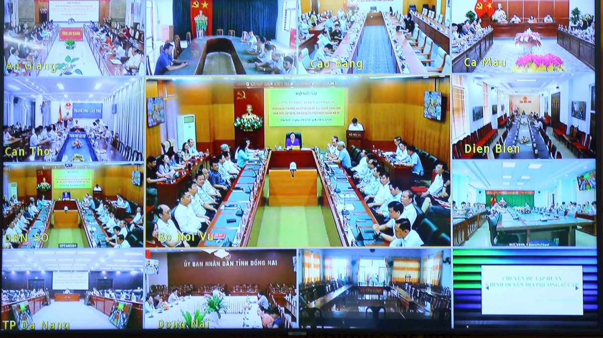 Tập huấn trực tuyến toàn quốc về quản lý nhà nước cho cán bộ, công chức, viên chức cấp xã