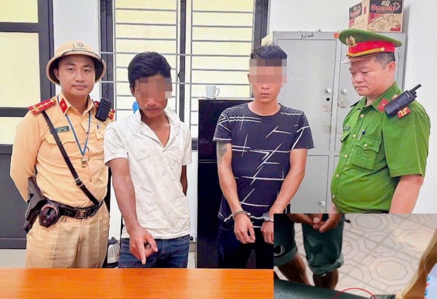 Bắt giữ hai thanh niên tàng trữ ma túy trên Quốc lộ 1A