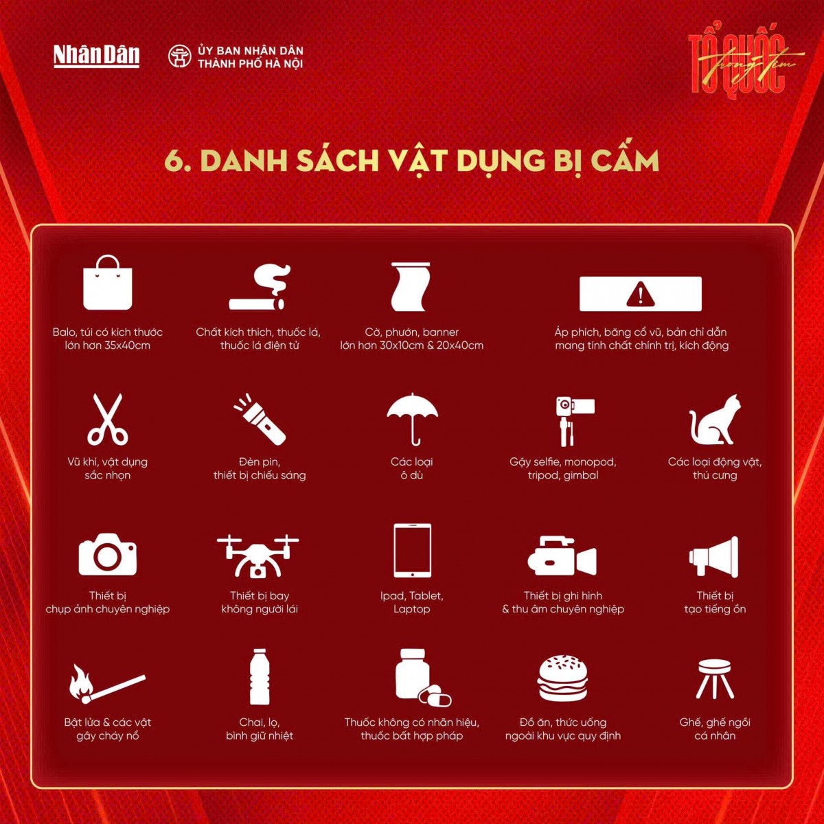 Những điều cần lưu ý khi xem concert quốc gia 