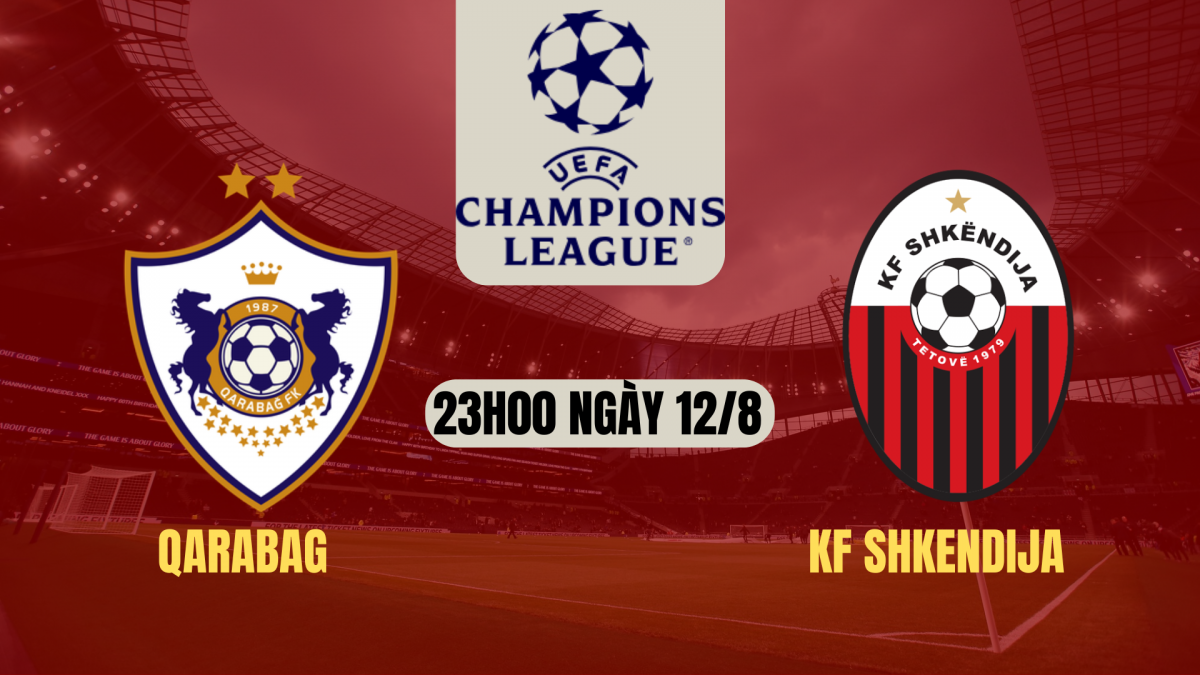 Qarabag vs KF Shkendija: Chủ nhà tự tin giành vé đi tiếp