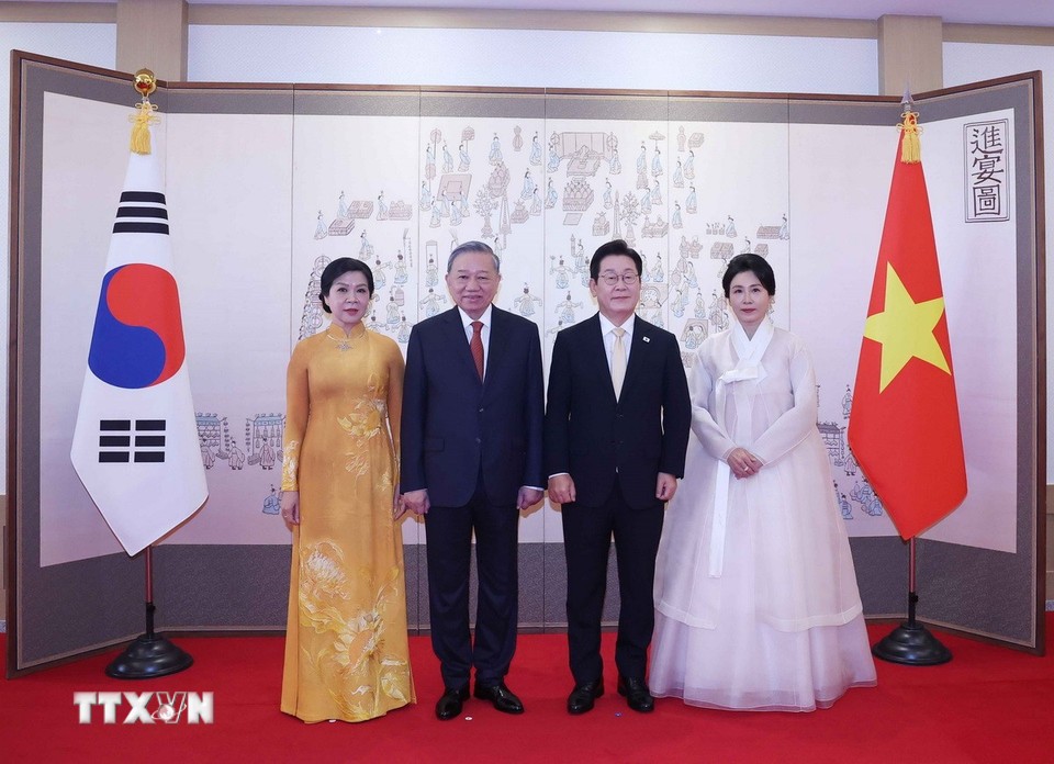 Lễ đón Tổng Bí thư Tô Lâm và Phu nhân thăm cấp Nhà nước Đại Hàn Dân quốc