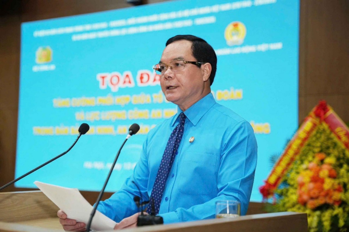 Tăng cường phối hợp giữa Công đoàn và Công an trong đảm bảo an toàn cho công nhân lao động