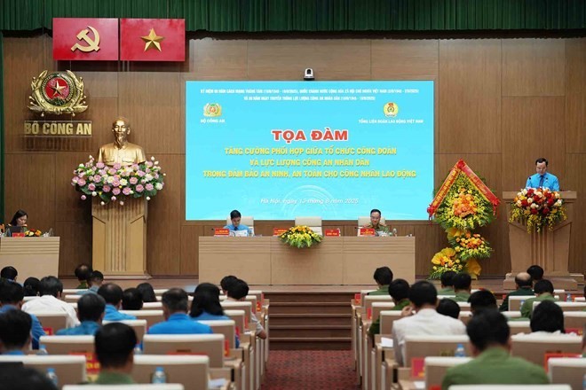 Tăng cường phối hợp giữa Công đoàn và Công an trong đảm bảo an toàn cho công nhân lao động