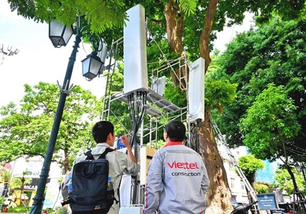 Viettel phát sóng mới 500 trạm BTS 5G phục vụ Đại lễ. Ảnh: Viettel