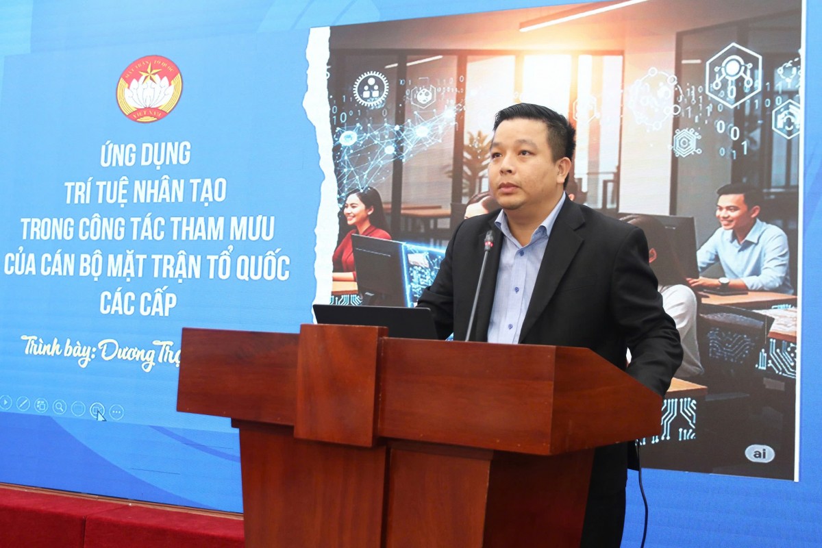 Triển khai nền tảng Mặt trận số và ứng dụng AI trong công tác Mặt trận các cấp