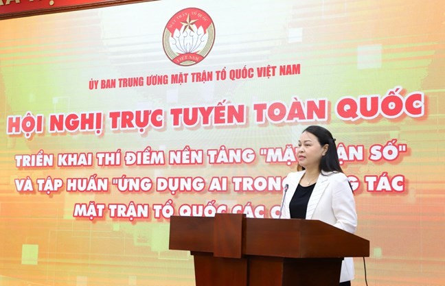 Triển khai nền tảng Mặt trận số và ứng dụng AI trong công tác Mặt trận các cấp