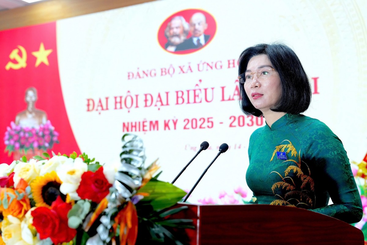 Đại hội Đảng bộ xã Ứng Hòa đặt mục tiêu xây dựng quê hương giàu bản sắc, nhân dân hạnh phúc Đại hội Đảng bộ xã Ứng Hòa đặt mục tiêu xây dựng quê hương giàu bản sắc, nhân dân hạnh phúc