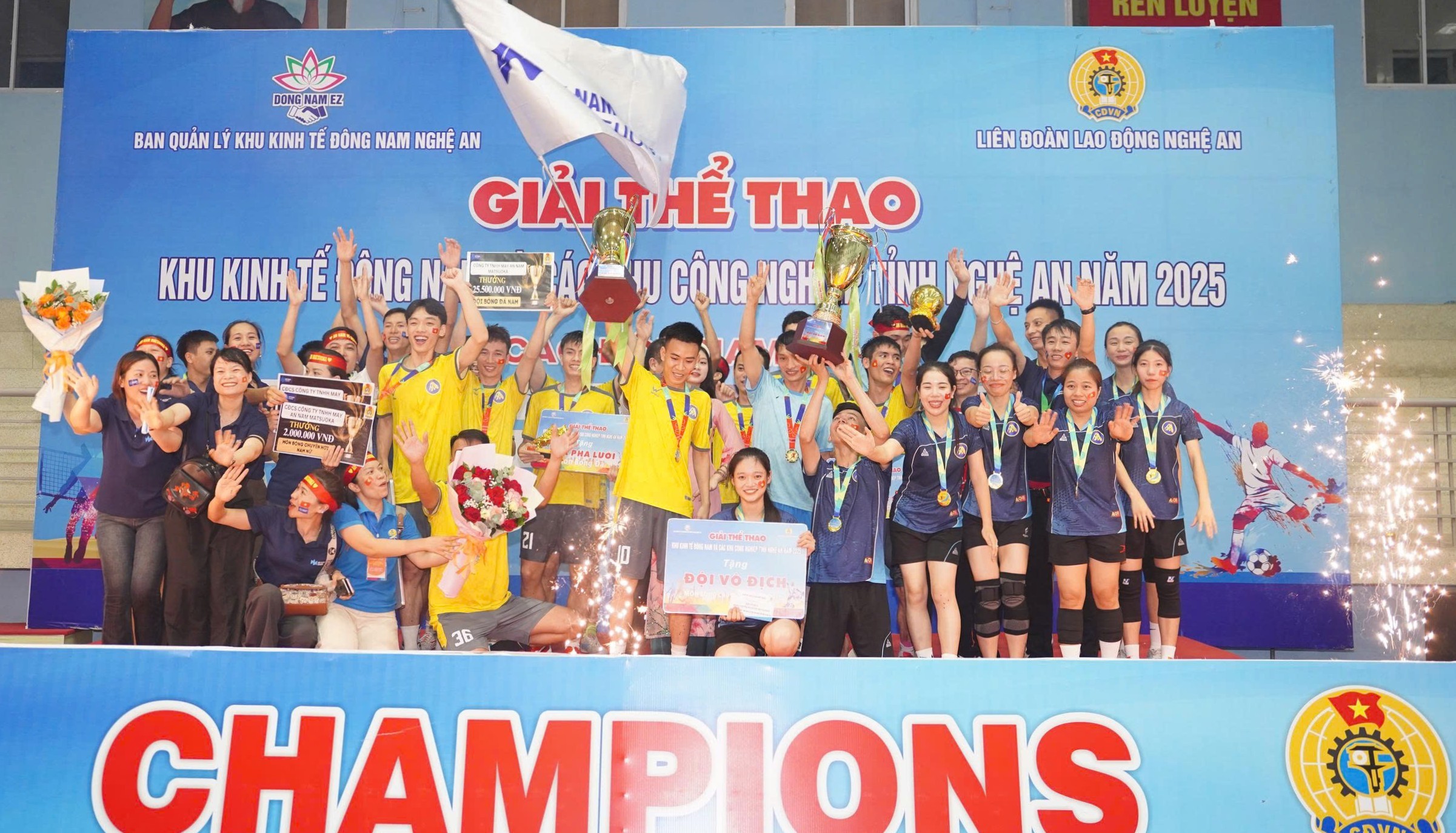 Mãn nhãn, ấn tượng Giải thể thao Khu kinh tế Đông Nam Nghệ An năm 2025 Mãn nhãn, ấn tượng Giải thể thao Khu kinh tế Đông Nam Nghệ An năm 2025