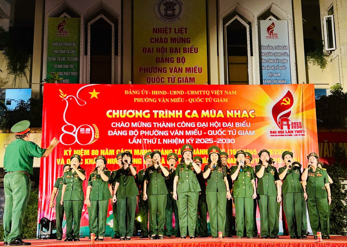 Đặc sắc chương trình văn nghệ chào mừng thành công Đại hội Đảng bộ phường Văn Miếu - Quốc Tử Giám lần thứ Nhất Đặc sắc chương trình văn nghệ chào mừng thành công Đại hội Đảng bộ phường Văn Miếu - Quốc Tử Giám lần thứ Nhất