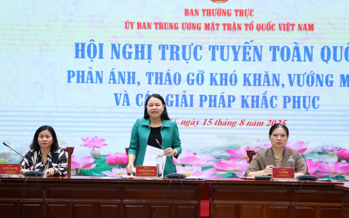 Ủy ban Trung ương MTTQ Việt Nam gỡ vướng để bộ máy MTTQ vận hành thông suốt, hiệu quả