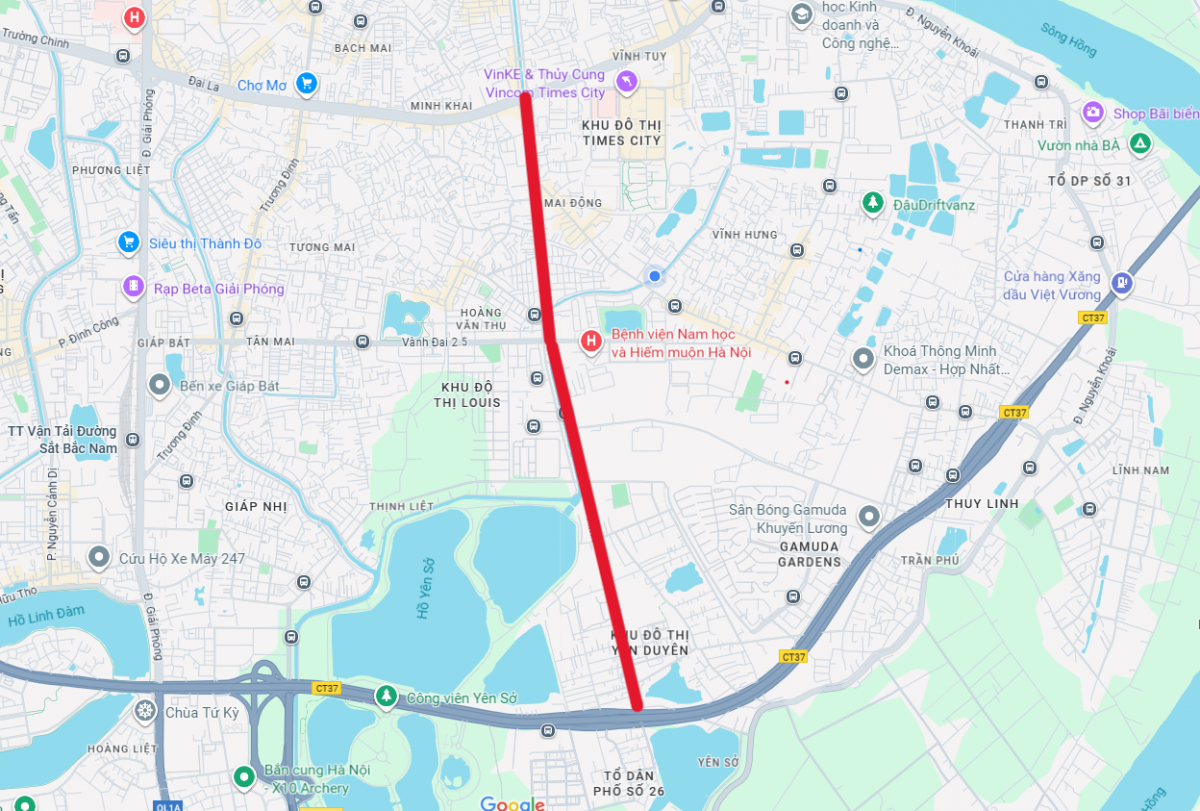 Tiến độ dự án đường Tam Trinh sau khi vận hành mô hình chính quyền mới