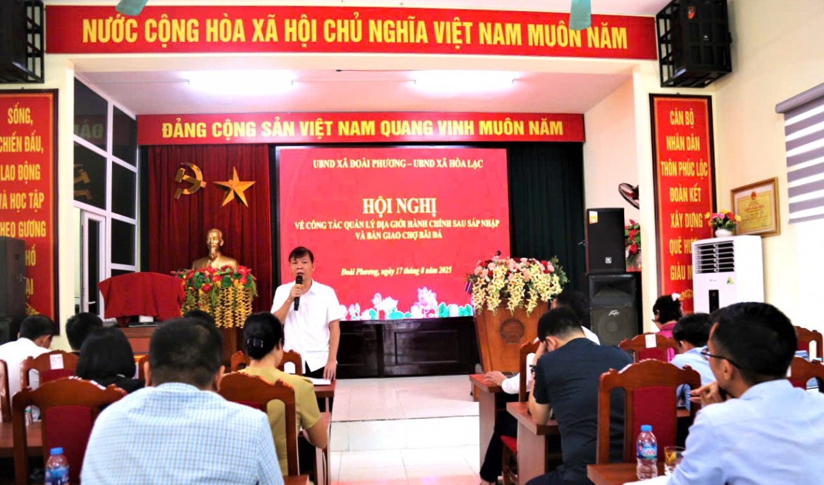 Hòa Lạc và Đoài Phương thống nhất nhiều vấn đề dân sinh quan trọng sau sáp nhập