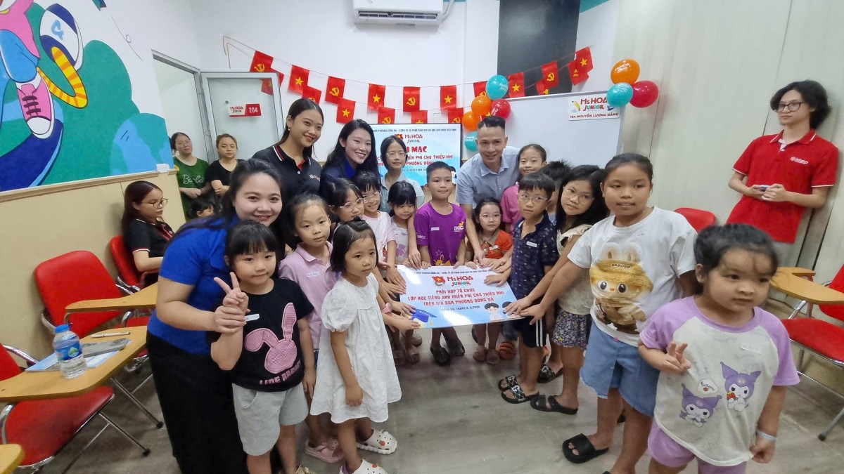 Sân chơi tiếng Anh miễn phí cho thiếu nhi phường Đống Đa