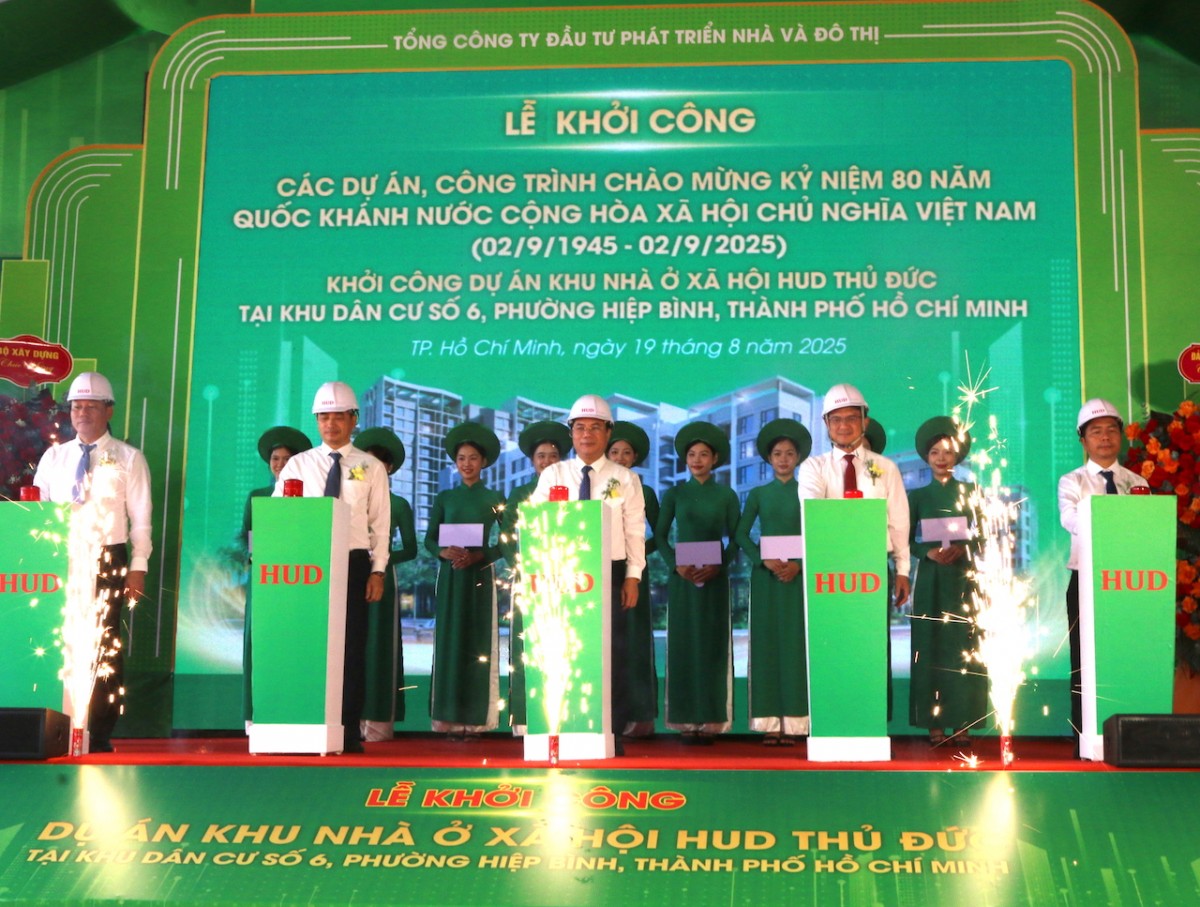 Khởi công dự án nhà ở xã hội HUD Thủ Đức, TP.HCM