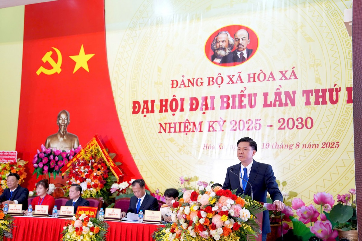 Đại hội đại biểu Đảng bộ xã Hòa Xá: Quyết tâm xây dựng xã “xanh, thông minh, hội nhập và phát triển”