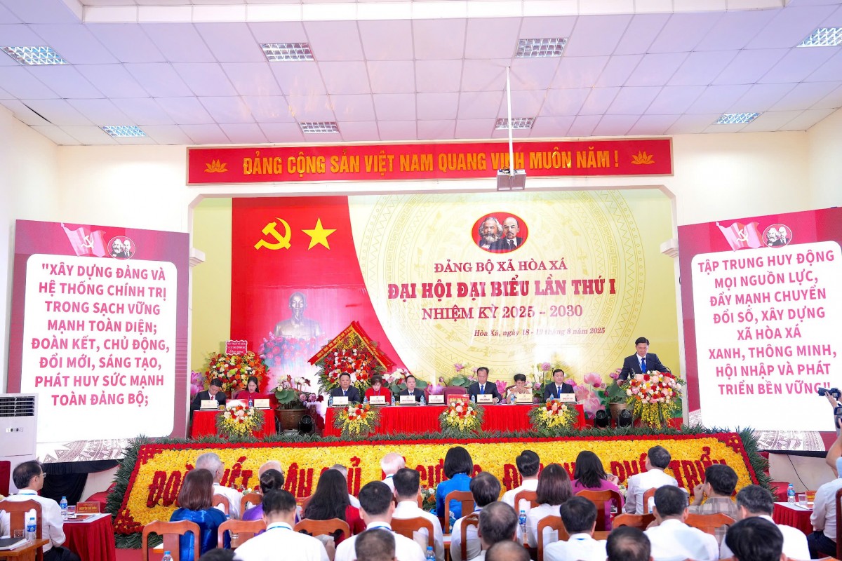 Đại hội đại biểu Đảng bộ xã Hòa Xá: Quyết tâm xây dựng xã “xanh, thông minh, hội nhập và phát triển”