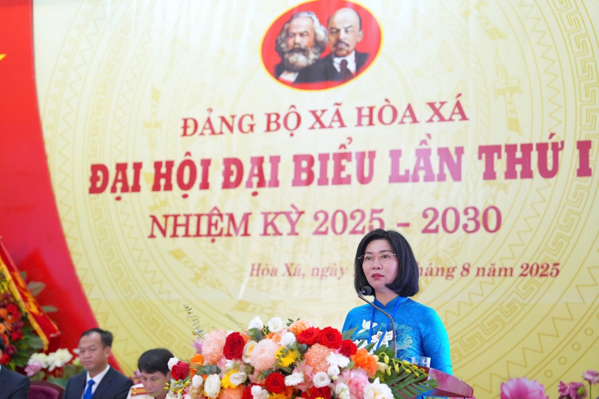Đại hội đại biểu Đảng bộ xã Hòa Xá: Quyết tâm xây dựng xã “xanh, thông minh, hội nhập và phát triển”