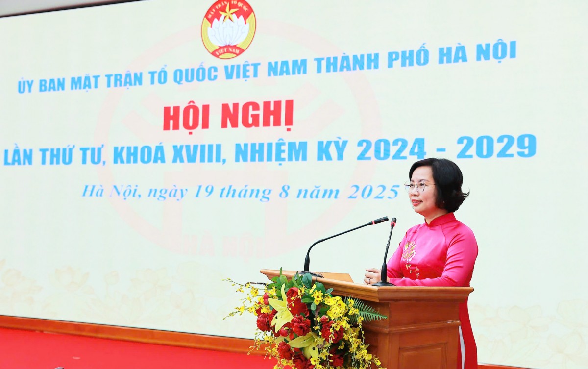 Đồng chí Bùi Huyền Mai giữ chức Phó Chủ tịch Thường trực Ủy ban MTTQ Việt Nam thành phố Hà Nội