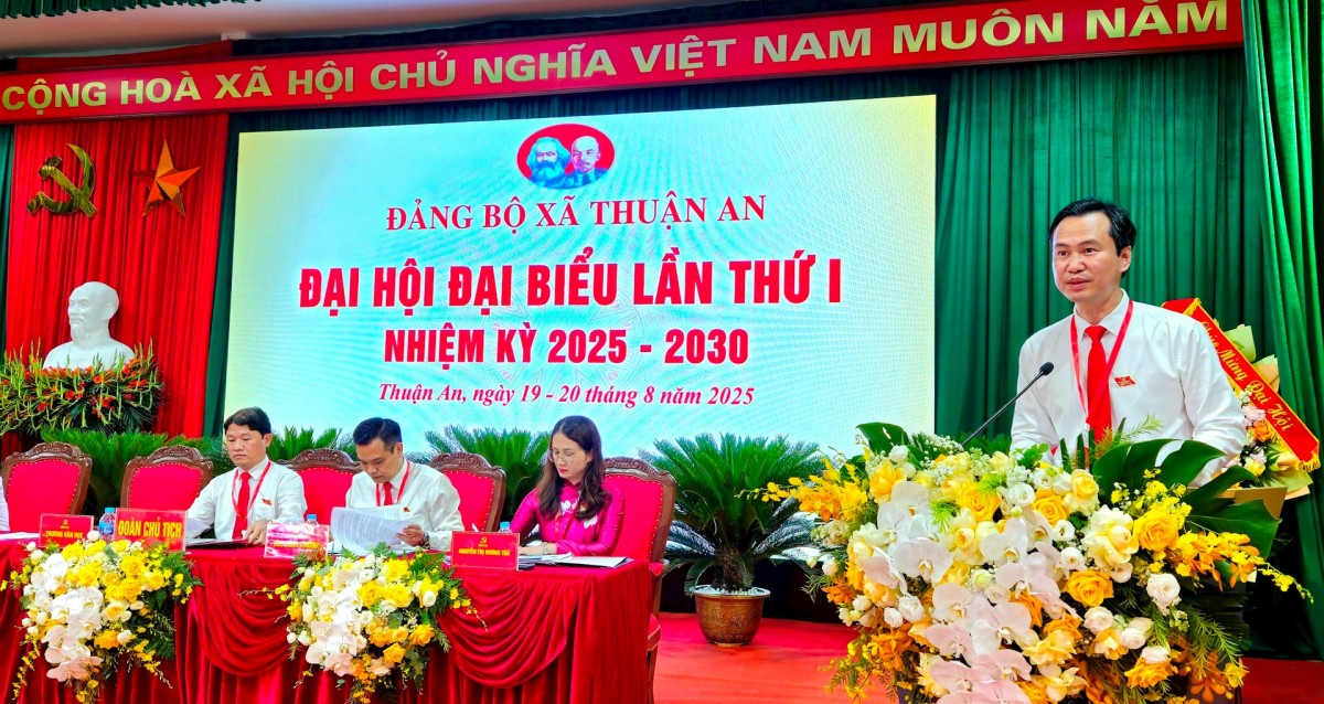 Đoàn kết, chung sức, xây dựng xã Thuận An giàu đẹp, dân chủ, văn minh