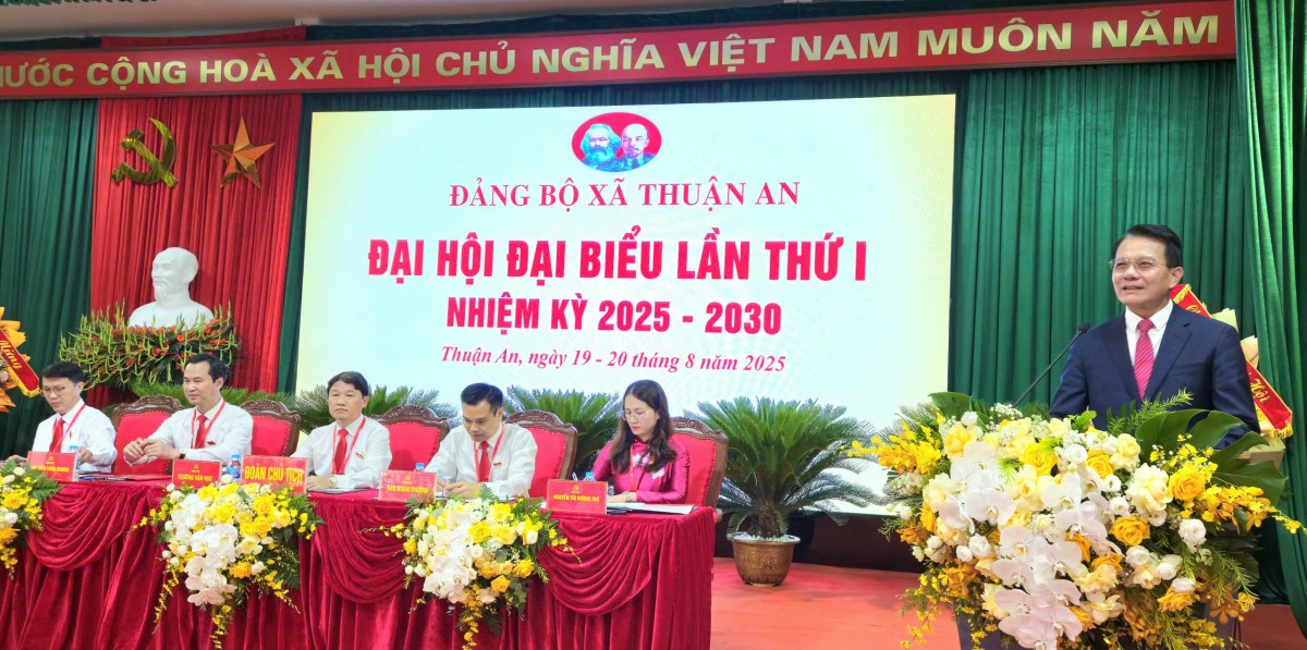 Đoàn kết, chung sức, xây dựng xã Thuận An giàu đẹp, dân chủ, văn minh
