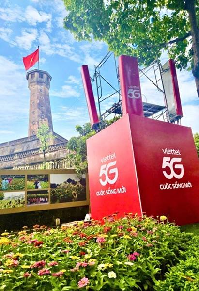 Viettel phủ sóng 5G phục vụ Đại lễ. Ảnh: Viettel