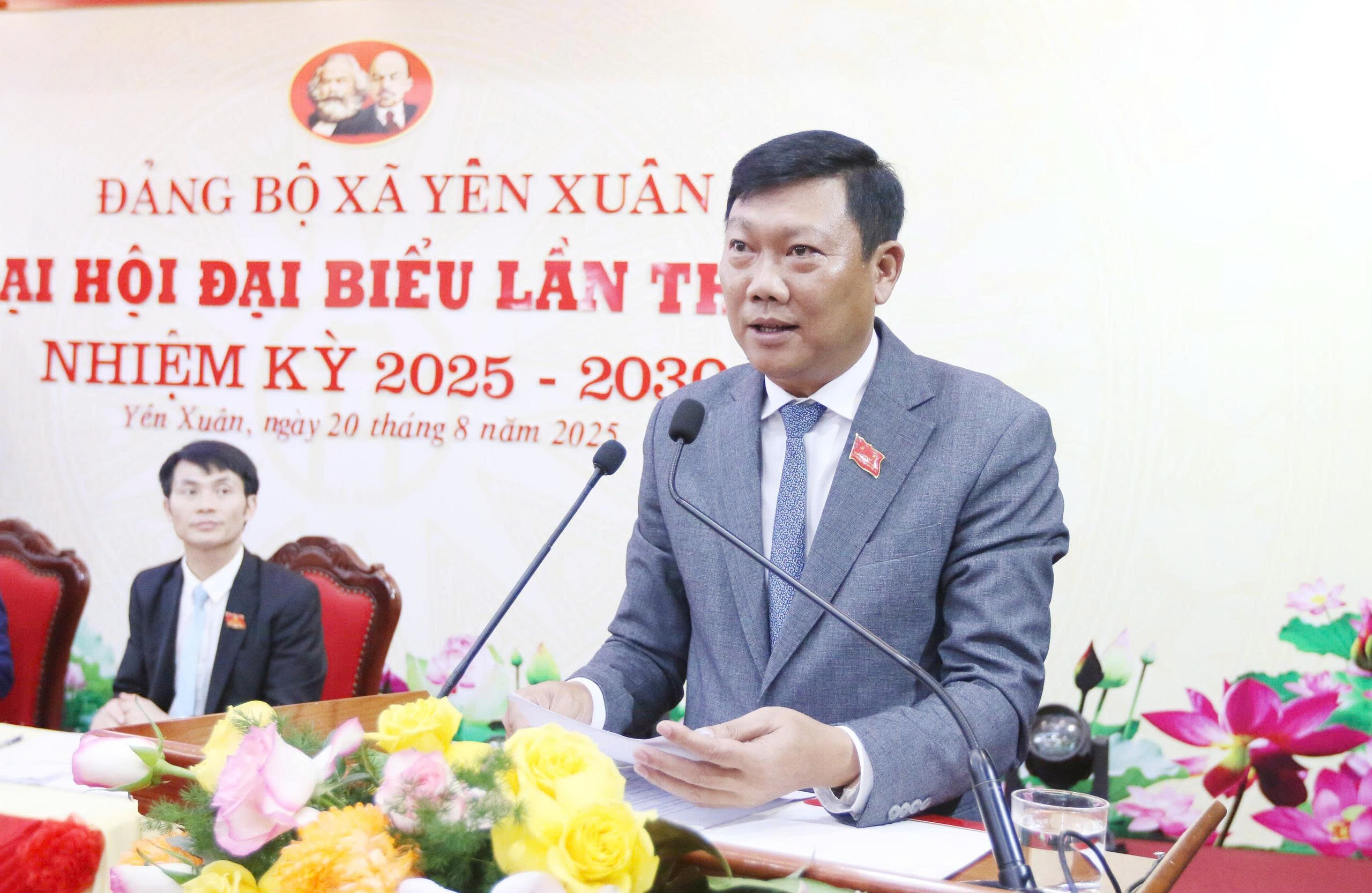 Đại hội Đảng bộ xã Yên Xuân lần thứ I: Đoàn kết, đổi mới, phát triển bền vững