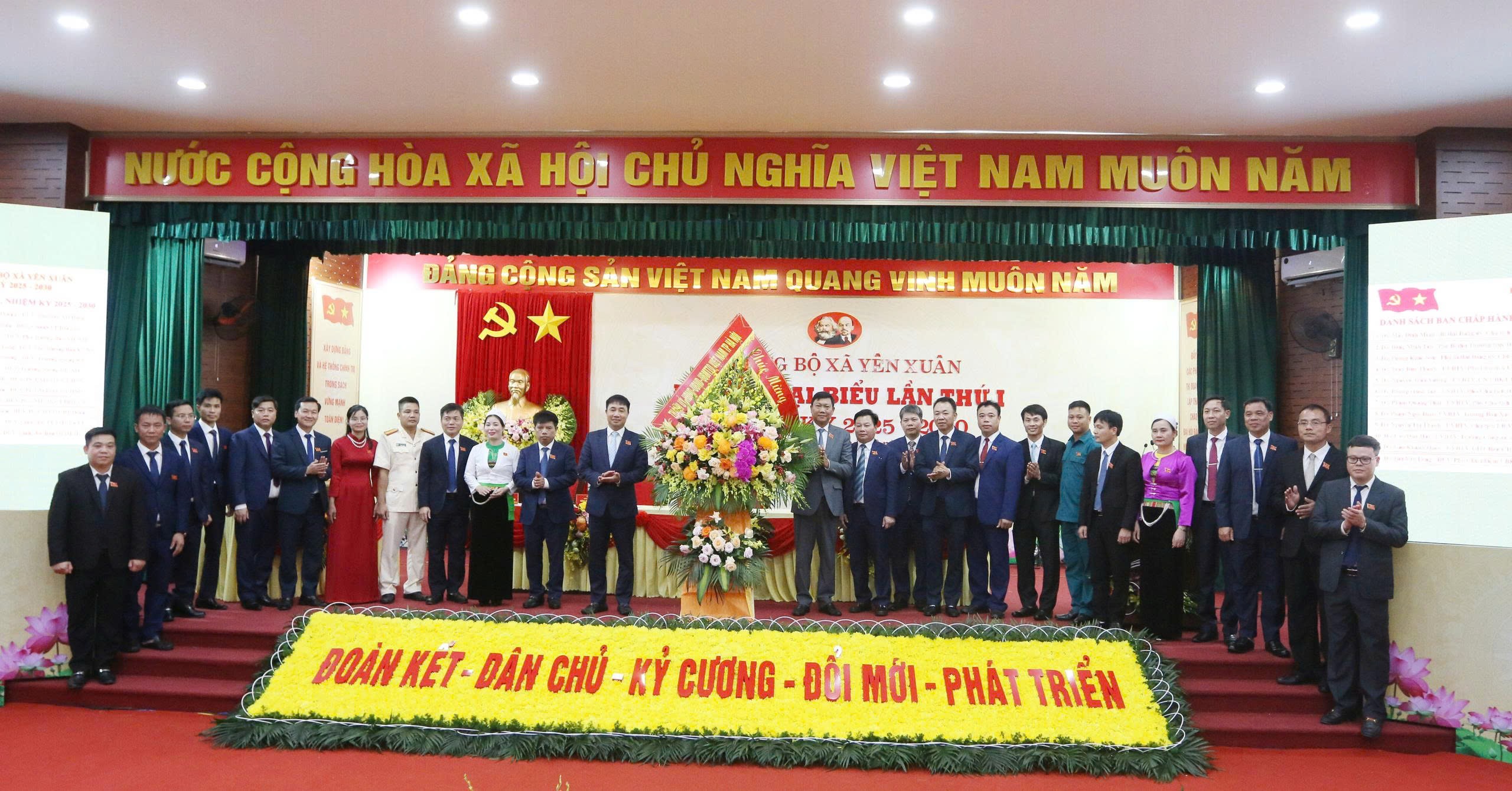 Đại hội Đảng bộ xã Yên Xuân lần thứ I: Đoàn kết, đổi mới, phát triển bền vững