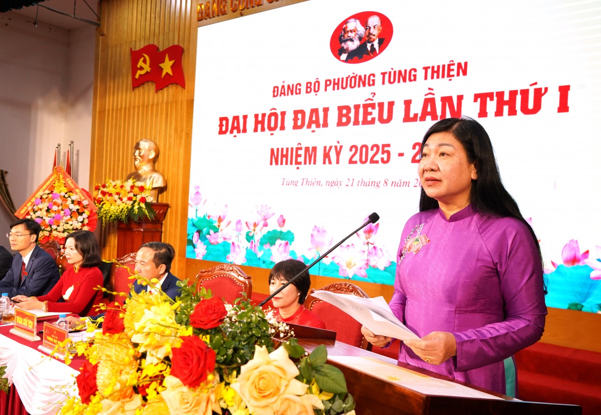 Tạo nền tảng để phường Tùng Thiện đánh thức tiềm năng phát triển