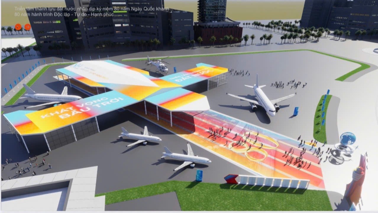 Vietnam Airlines tham gia Triển lãm Thành tựu đất nước nhân kỷ niệm 80 năm Quốc khánh
