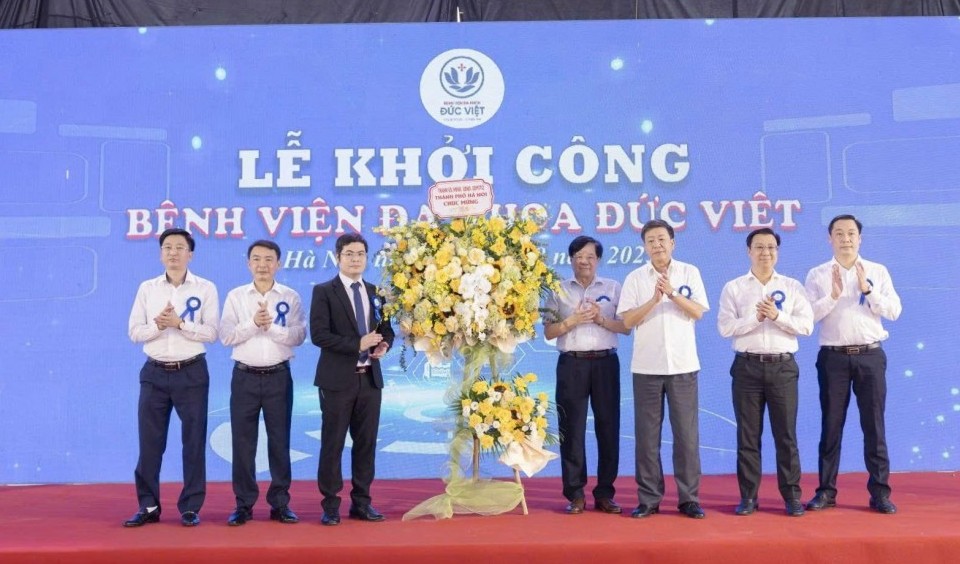 Khởi công Bệnh viện Đa khoa Đức Việt: "Điểm sáng" chăm sóc sức khỏe chất lượng cao của Thủ đô